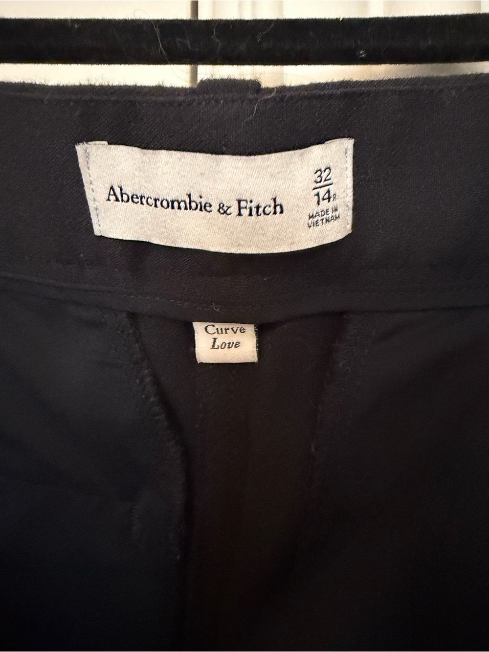 Abercrombie & Fitch Curve Love Sloane Tailored Wide Leg Pant - Picture 2 of 4